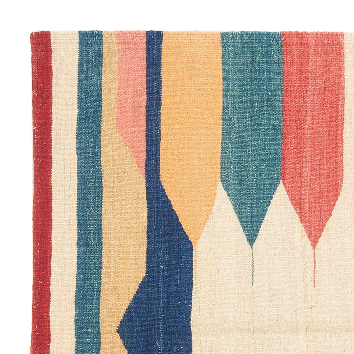 Kelim Teppich - Oriental quadratisch  - 129 x 125 cm - minzgrün