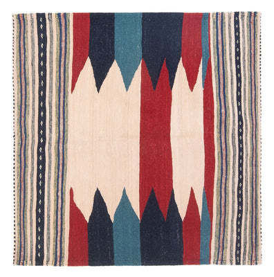 Kelim Teppich - Oriental - 136 x 125 cm - minzgrün