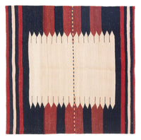 Kelim Teppich - Oriental quadratisch  - 129 x 119 cm - minzgrün