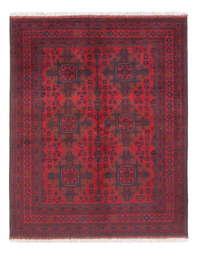 Khal Mohammadi Teppich 152x200cm - Orientteppich - dunkelrot