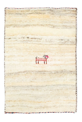 Gabbeh Teppich - Perser 60 x 40 cm - beige