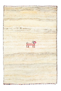 Gabbeh Teppich - Perser 60 x 40 cm - beige