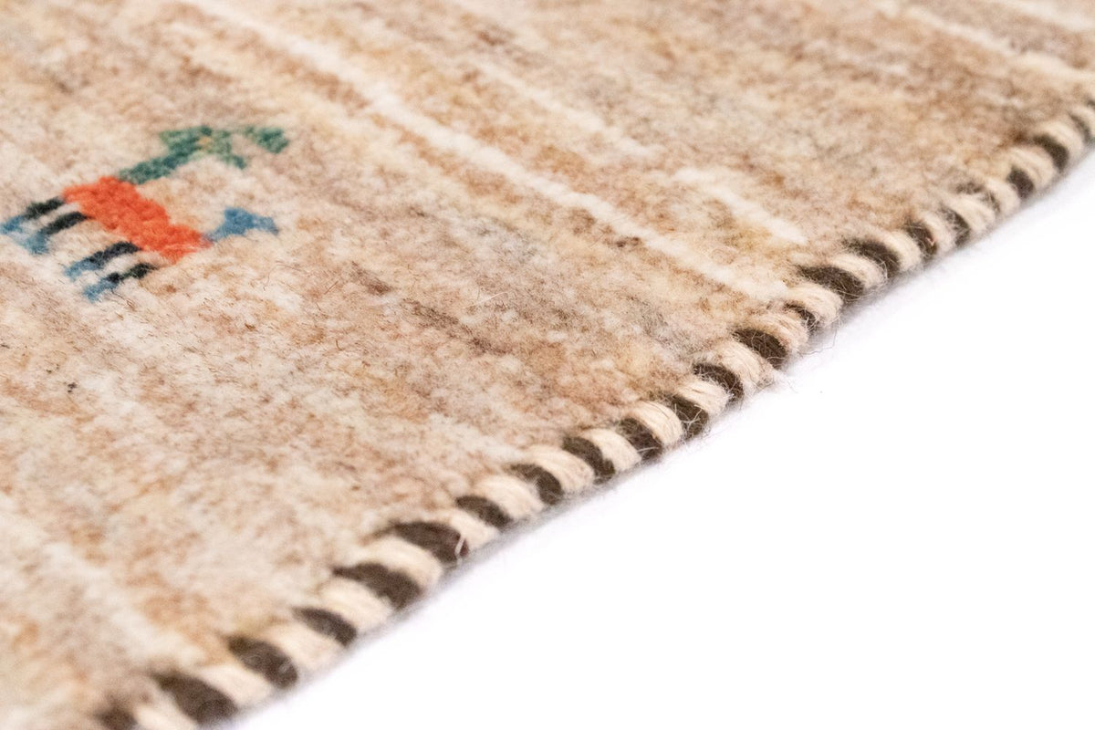 Gabbeh Teppich - Perser 60 x 40 cm - beige