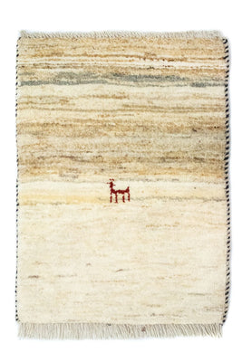 Gabbeh Teppich - Perser 60 x 40 cm - beige