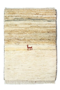 Gabbeh Teppich - Perser 60 x 40 cm - beige