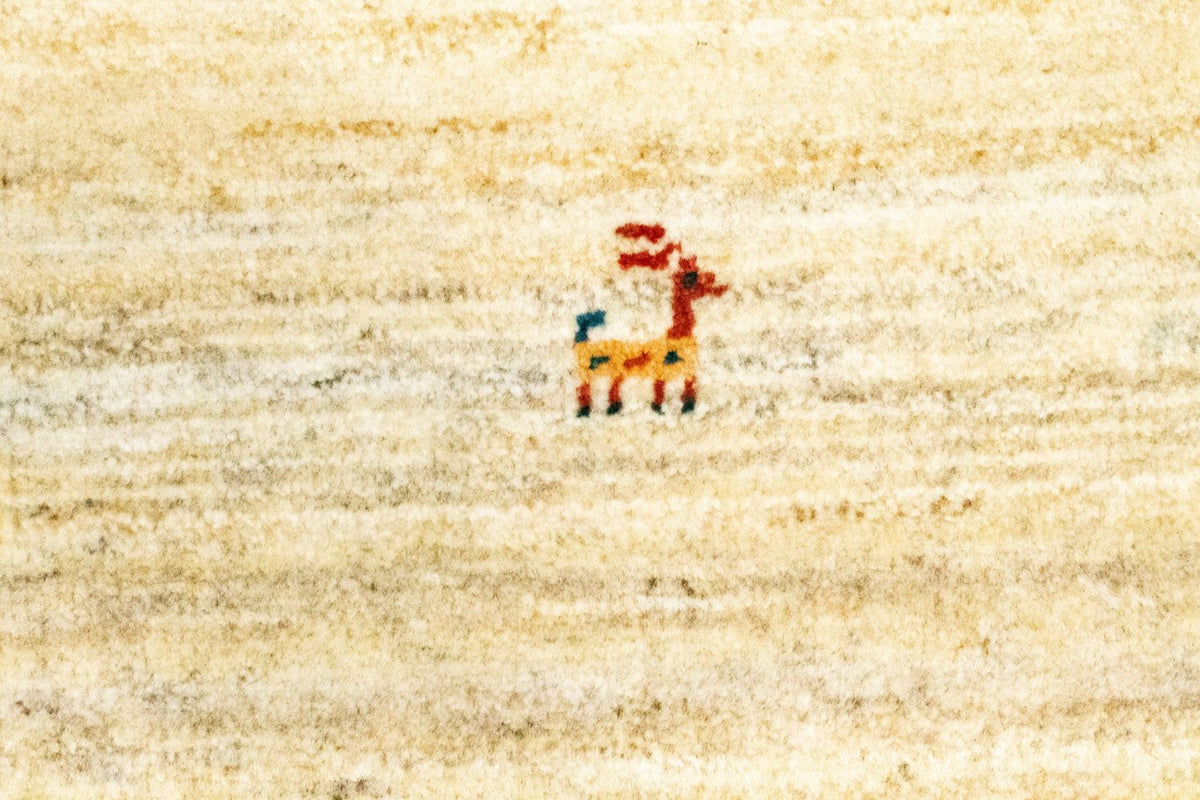 Gabbeh Teppich - Perser 60 x 40 cm - beige