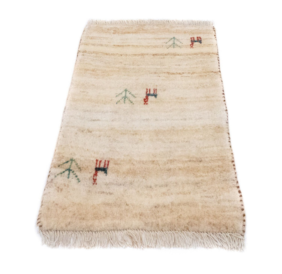 Gabbeh Teppich - Perser 60 x 40 cm - beige