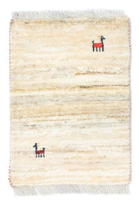 Gabbeh Teppich - Perser 60 x 40 cm - beige