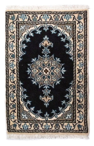 Perserteppich - Nain 60 x 40 cm - blau