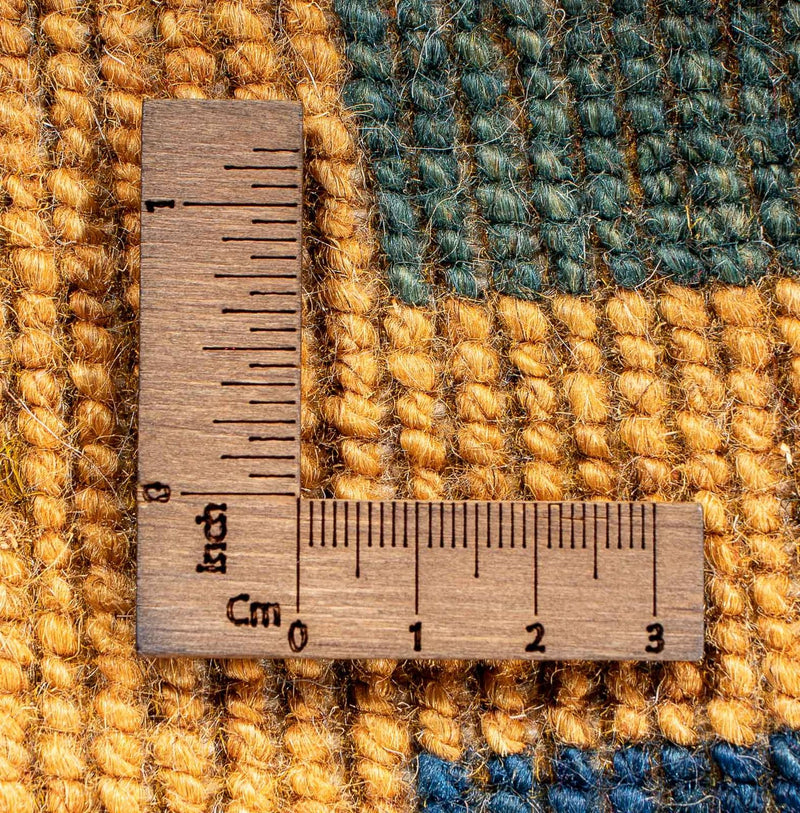 Gabbeh Teppich - Loribaft Perser 118 x 84 cm - senfgelb
