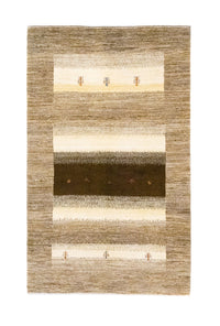 Gabbeh Teppich - Loribaft Perser 190 x 115 cm - beige