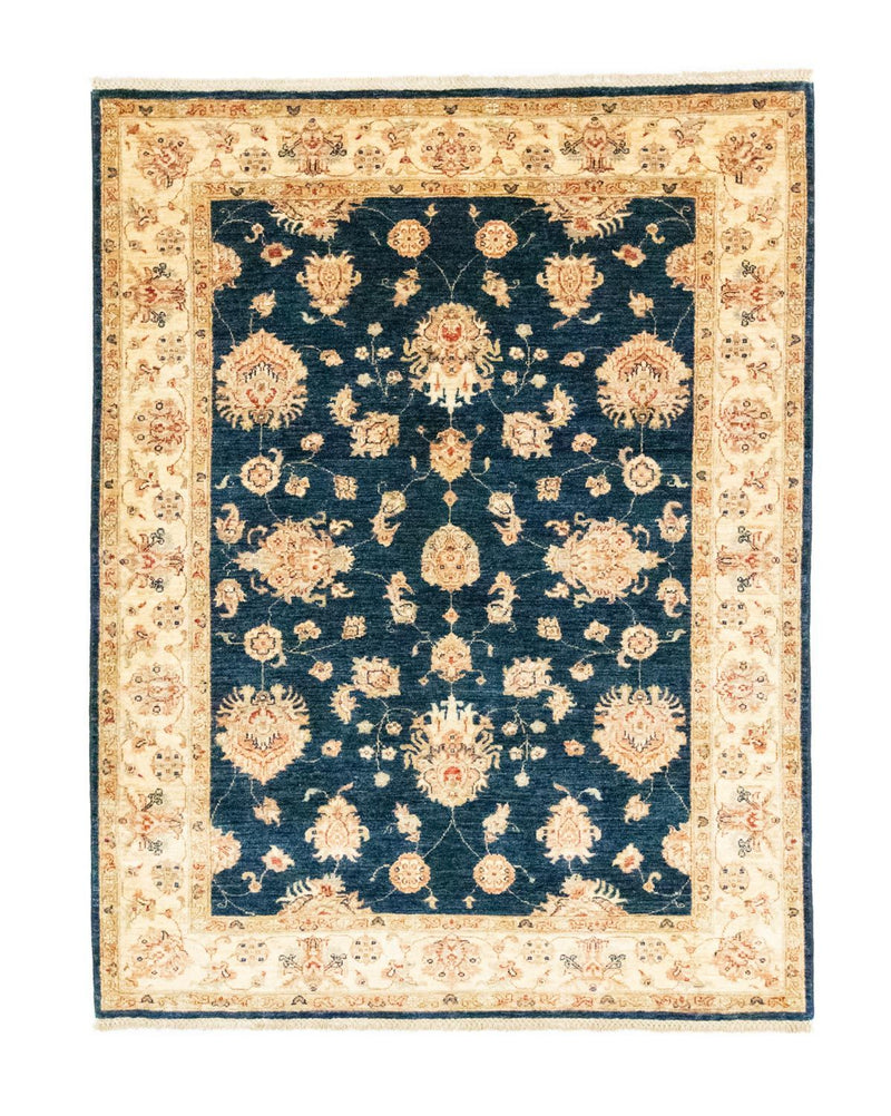 Ziegler Teppich 198 x 150 cm - blau