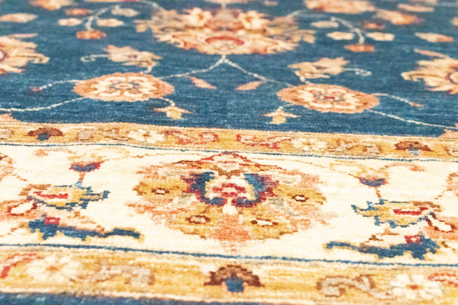 Ziegler Teppich 209 x 152 cm - blau