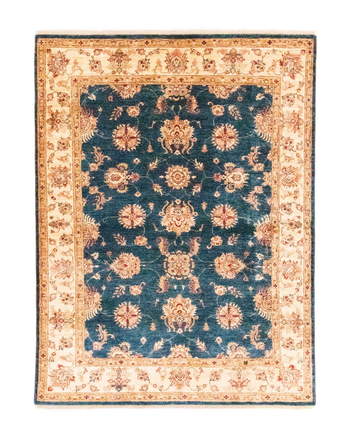 Ziegler Teppich 204 x 152 cm - blau