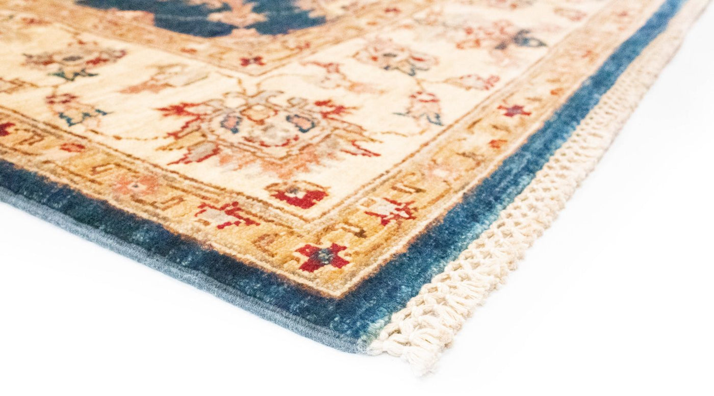 Ziegler Teppich 204 x 152 cm - blau