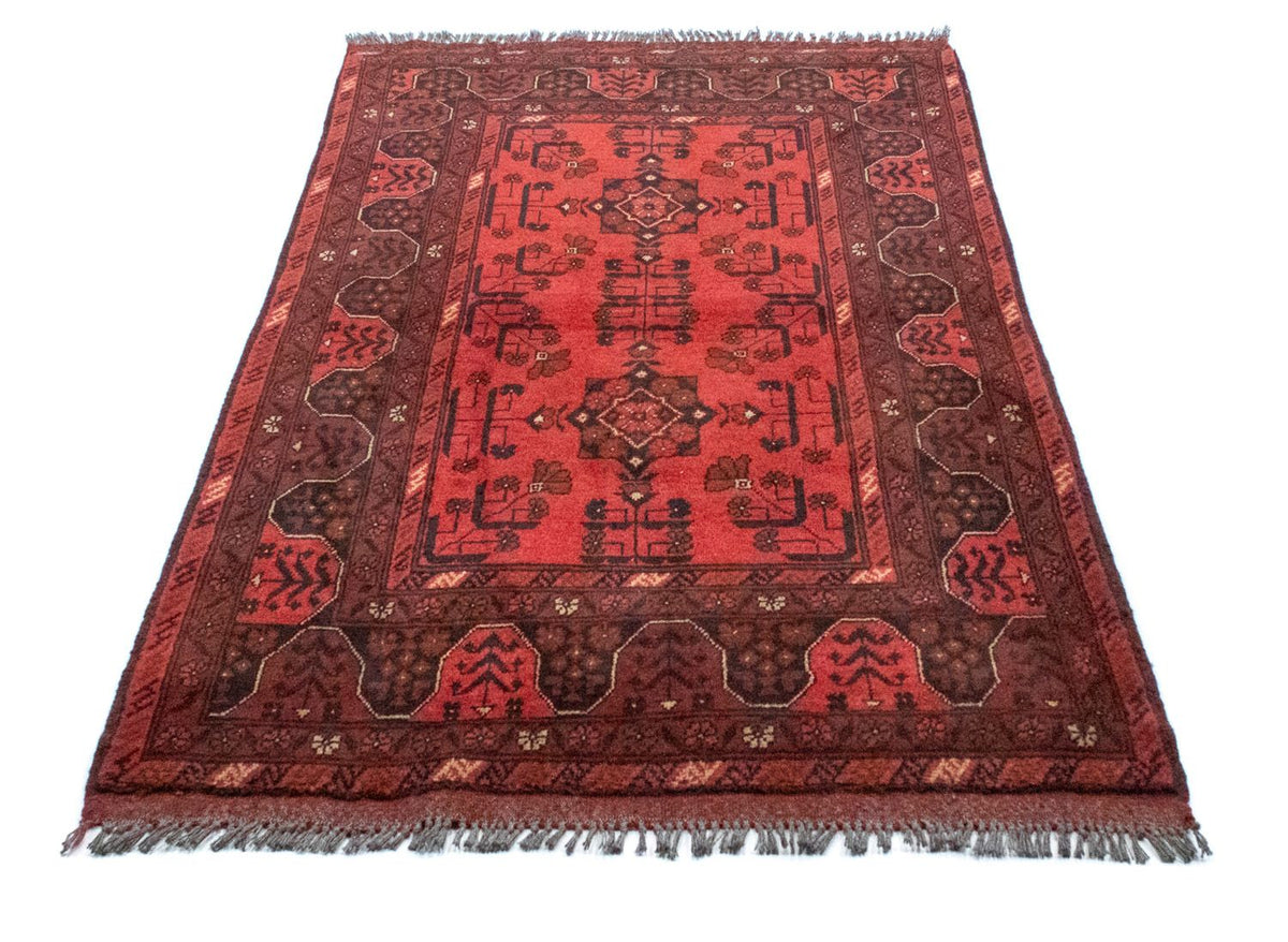Afghan Teppich - Kunduz 150 x 100 cm - rot