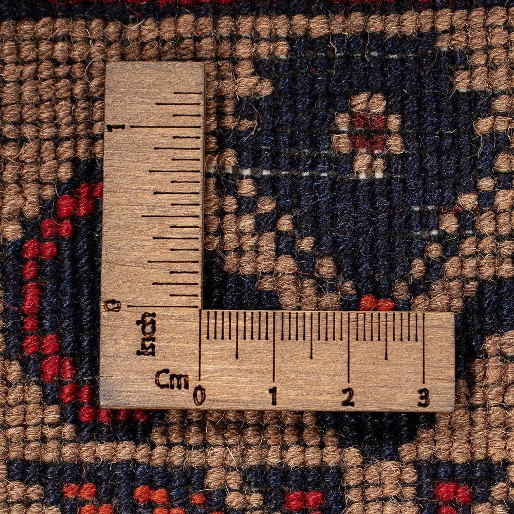 Afghan Teppich 144 x 98 cm - dunkelrot