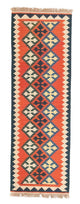 Kelim Teppich - Splash 195 x 63 cm - rot