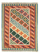 Kelim Teppich - Splash 202 x 153 cm - beige