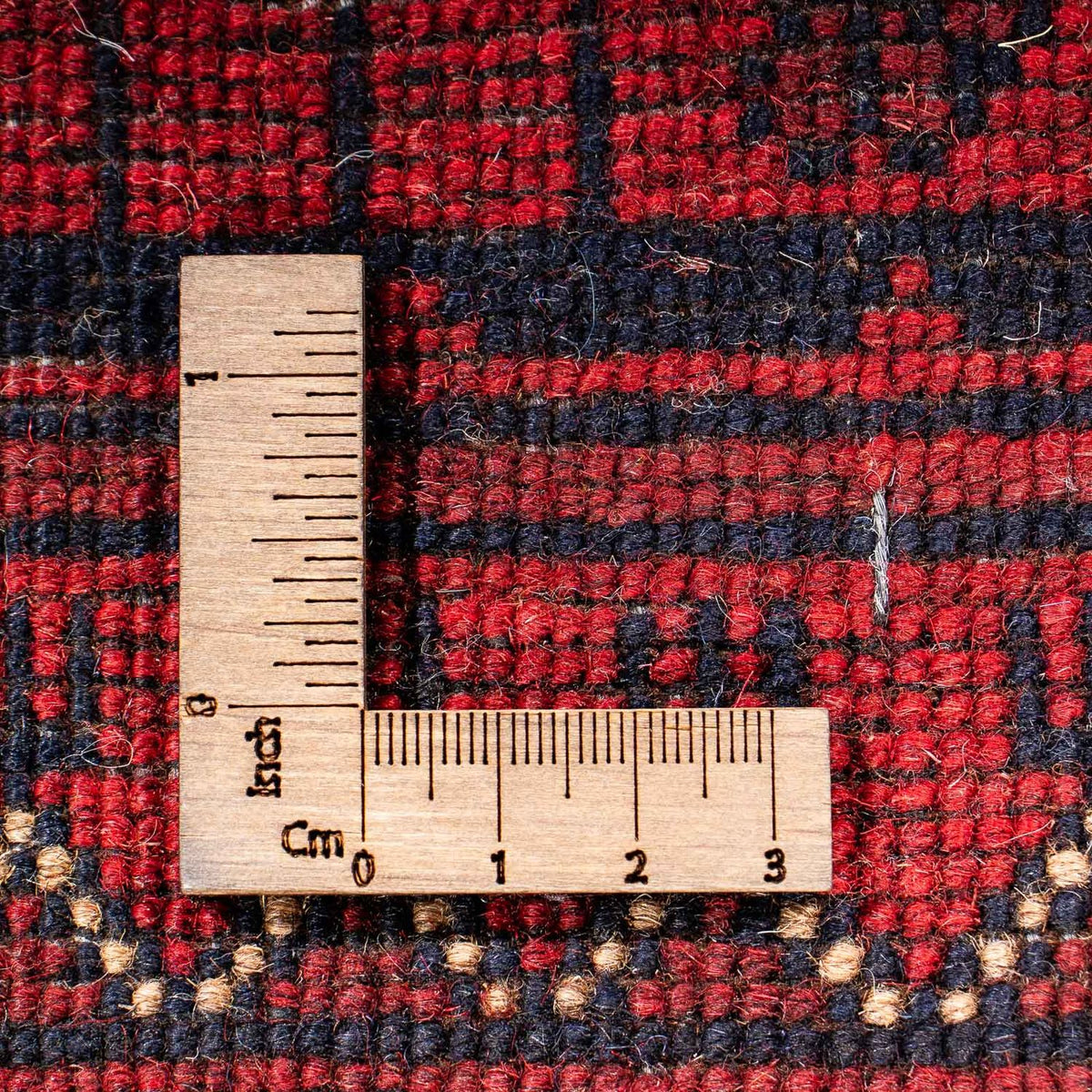 Afghan Teppich - Kunduz 298 x 79 cm - dunkelrot