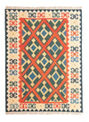Kelim Fars Teppich 155x210cm - Rechteckig / Rot / 155 x 210 cm Rechteckig