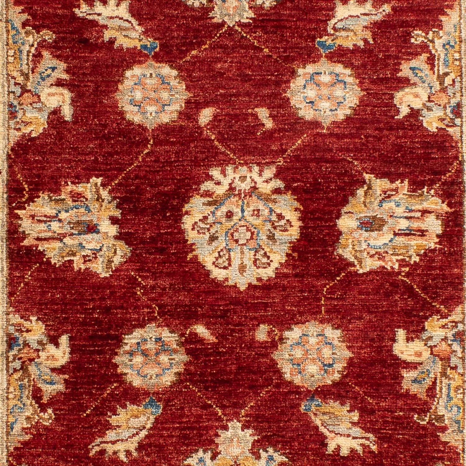 Ziegler Teppich 124 x 84 cm - dunkelrot