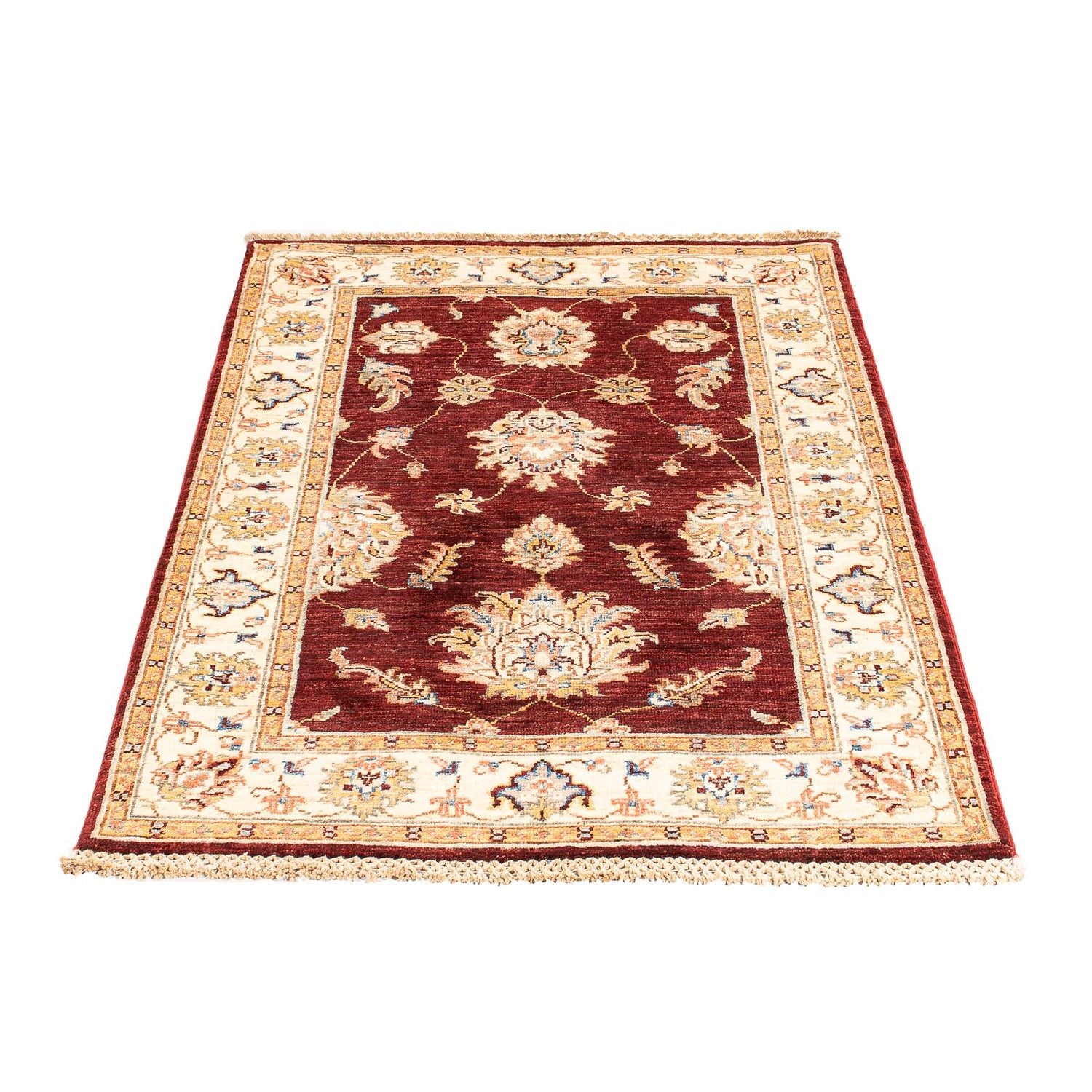Ziegler Teppich 124 x 84 cm - dunkelrot