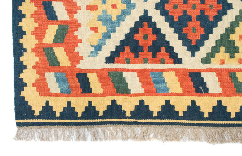 Kelim Teppich - Splash 205 x 157 cm - beige