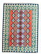 Kelim Teppich - Splash 202 x 150 cm - rot