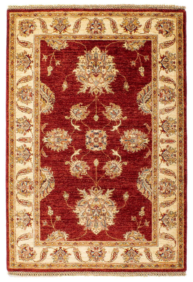 Ziegler Teppich 144 x 99 cm - dunkelrot