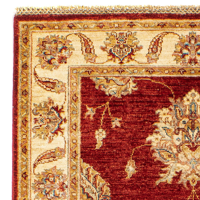 Ziegler Teppich 144 x 99 cm - dunkelrot