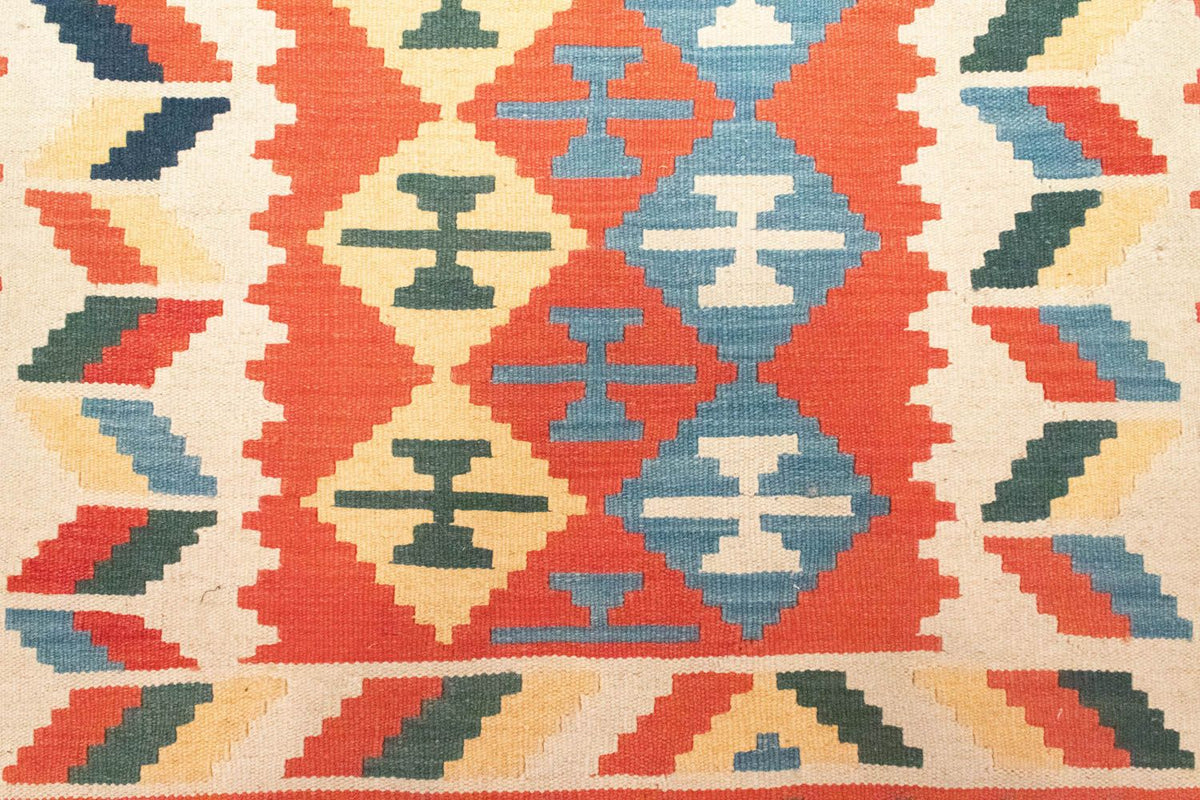 Kelim Teppich - Splash 184 x 120 cm - rot