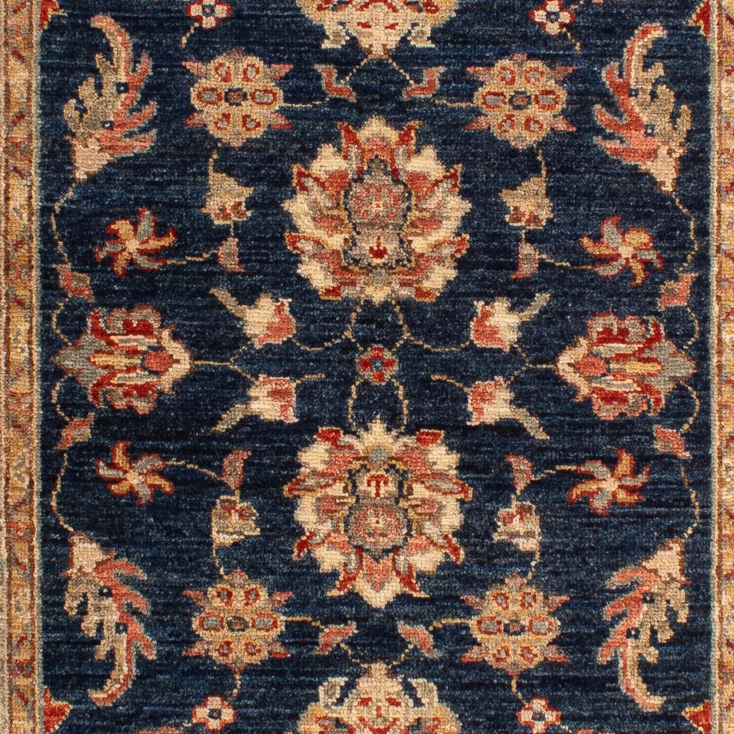 Ziegler Teppich 122 x 83 cm - dunkelblau