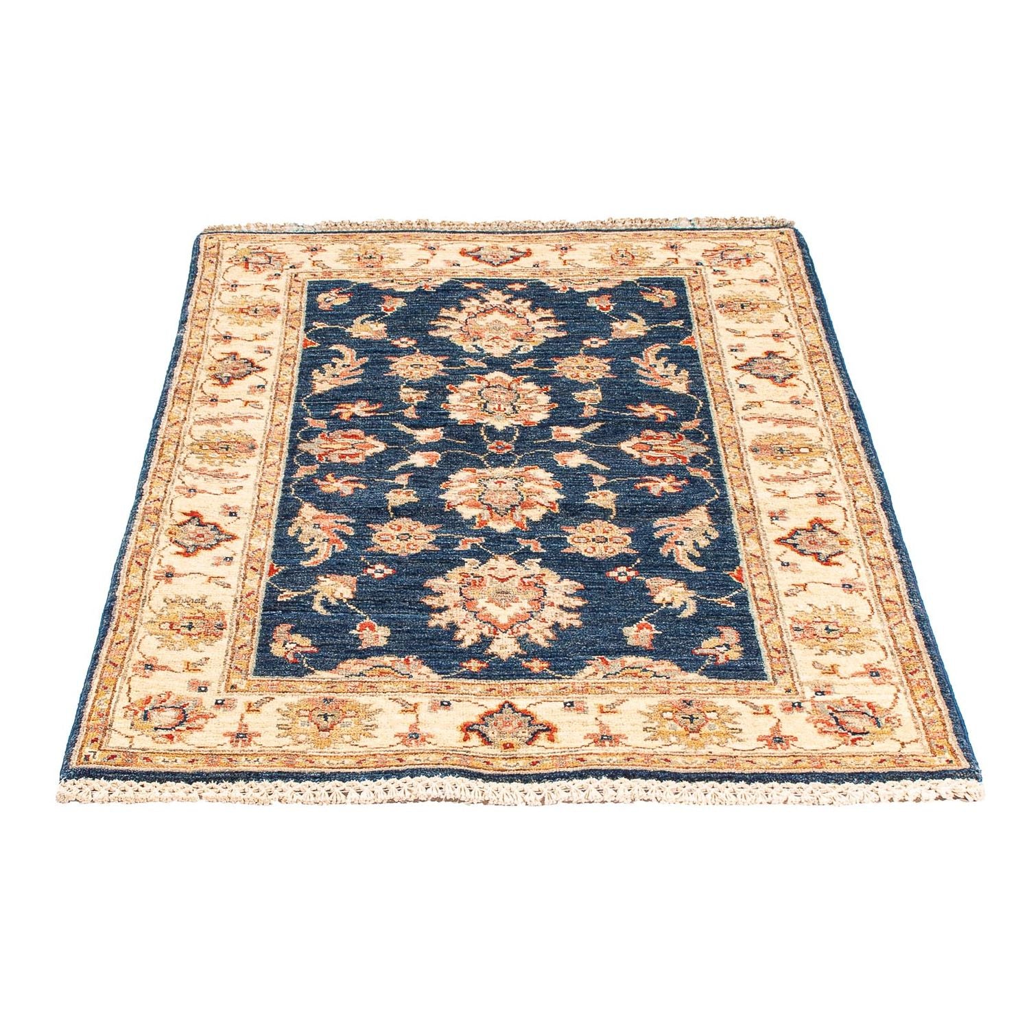Ziegler Teppich 122 x 83 cm - dunkelblau
