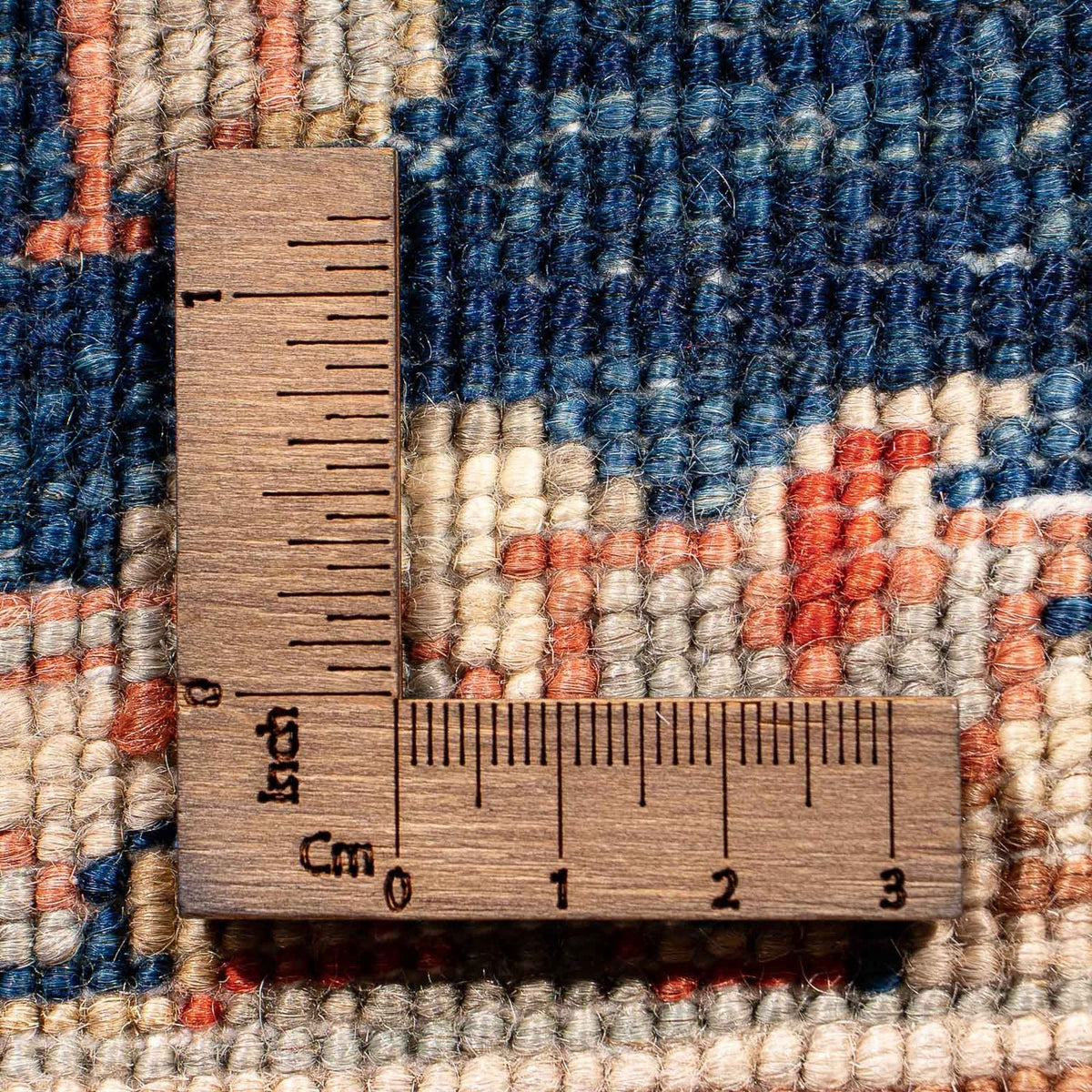 Ziegler Teppich 122 x 83 cm - dunkelblau