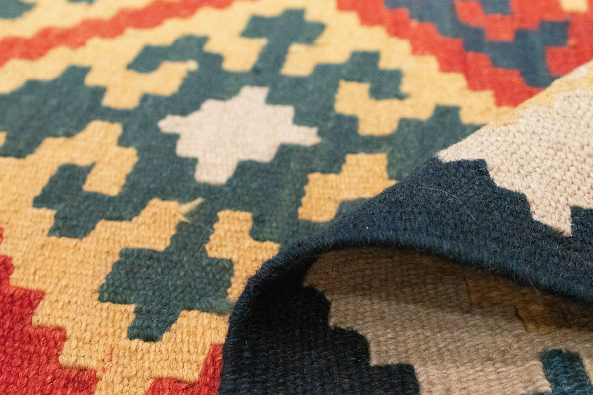 Kelim Teppich - Splash 180 x 120 cm - rot