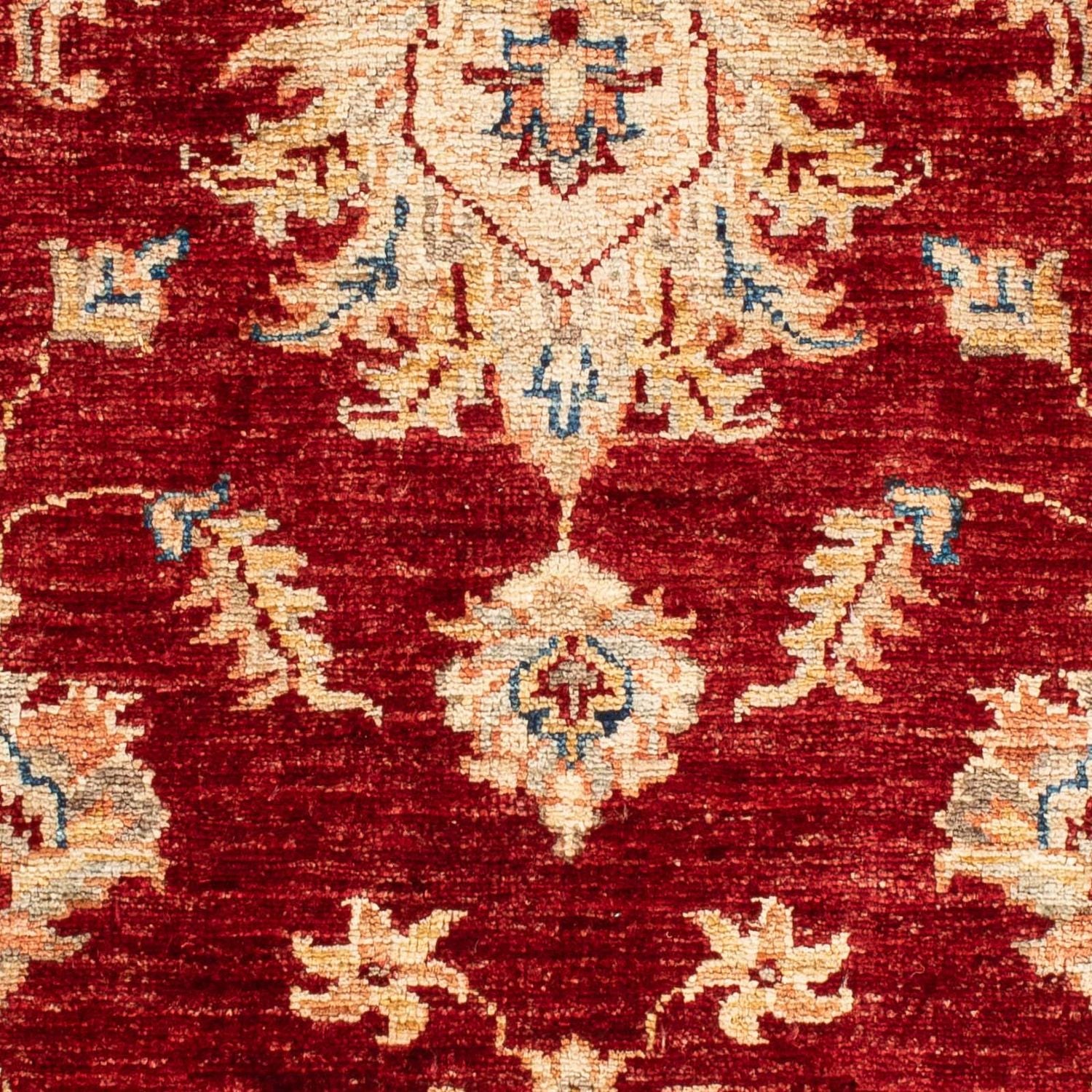 Ziegler Teppich 91 x 62 cm - dunkelrot