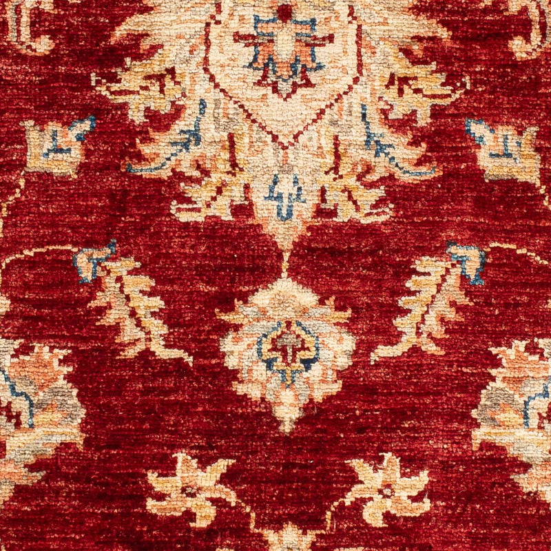 Ziegler Teppich 91 x 62 cm - dunkelrot