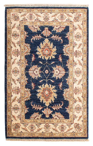 Ziegler Teppich 124 x 79 cm - dunkelblau