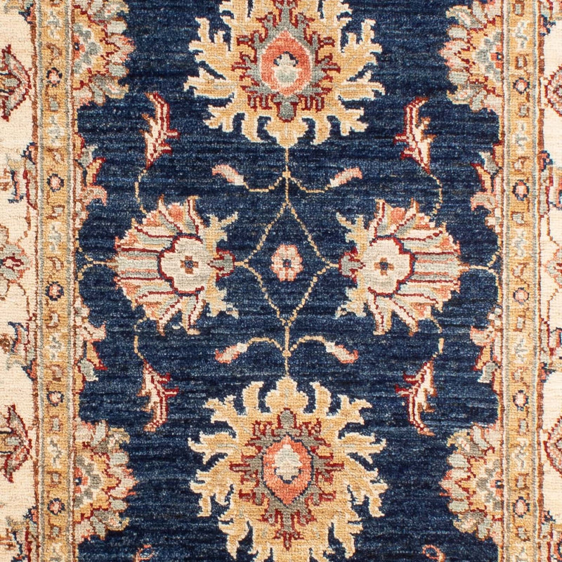Ziegler Teppich 124 x 79 cm - dunkelblau