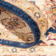 Ziegler Teppich 124 x 79 cm - dunkelblau