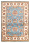 Ziegler Teppich 84x122cm - Orientteppich - Rechteckig / Hellblau / 84 x 122 cm Rechteckig