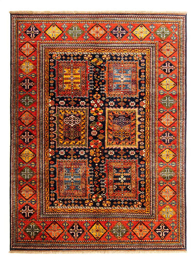 Afghan Teppich 170x244cm - Orientteppich - dunkelblau