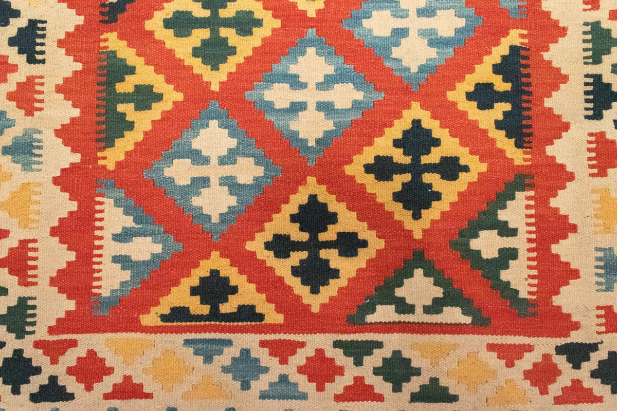 Kelim Teppich - Splash 184 x 118 cm - rot