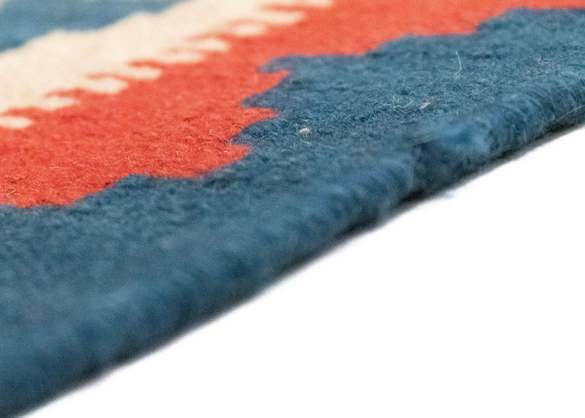 Kelim Teppich - Splash 148 x 106 cm - rot