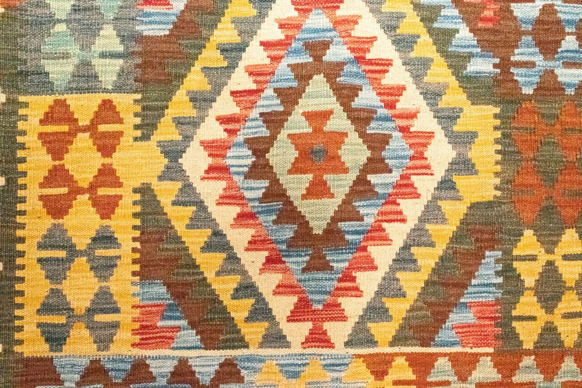 Kelim Teppich - Splash 204 x 103 cm - mehrfarbig