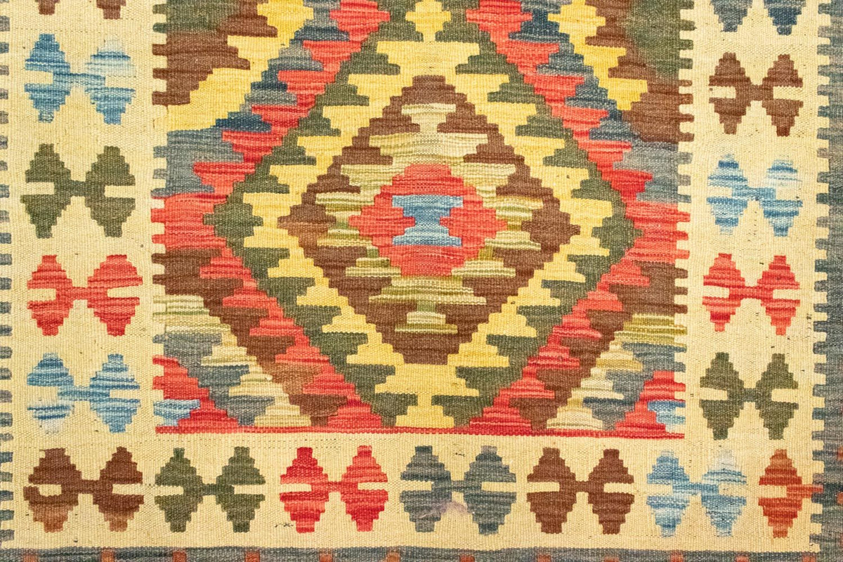 Kelim Teppich - Splash 204 x 97 cm - mehrfarbig