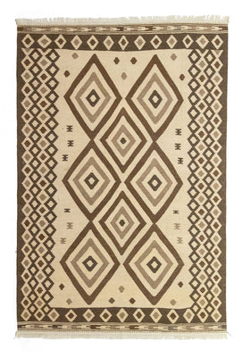 Kelim Teppich - Trendy 308 x 205 cm - beige