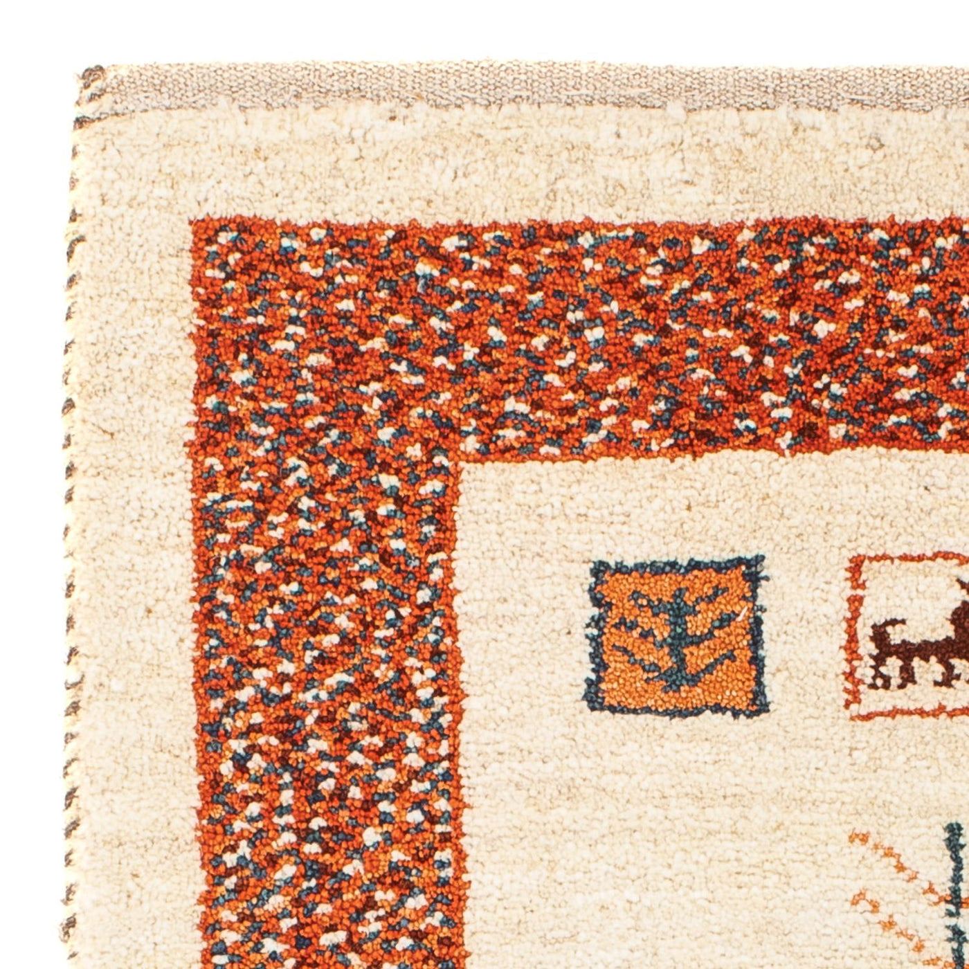 Gabbeh Persisch Teppich 102x57cm - Perserteppich Wollteppich