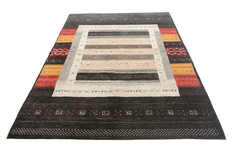 Gabbeh Teppich - Loribaft Indus - 241 x 175 cm - mehrfarbig
